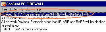 Conseal PC Firewall RuleS